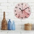 thumbnail image 3 of SKYSONIC Polka Dot Flower Cat Wall Clock 10 Inch Silent Non Ticking Round Clock Oil Painting Clock Easy to Read Clock for Living Room Bedroom Bathroom Home Decor, 3 of 7