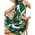 thumbnail image 3 of Julycc Women Boho Floral Print Sundress Halter Sleeveless Holiday Mini Dresses, 3 of 4