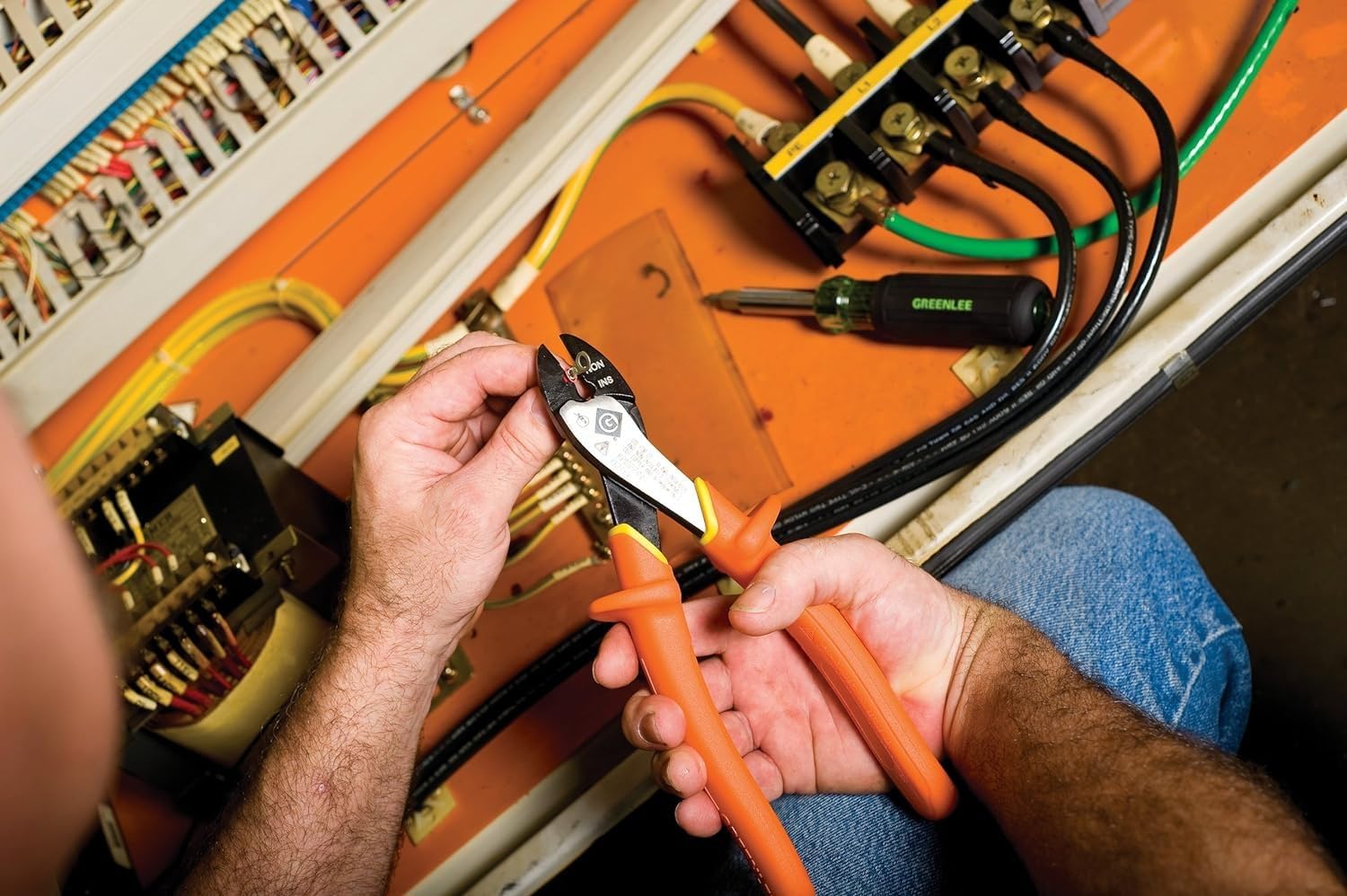 Greenlee KP1022-INS Insulated Terminal Crimping Tool , Orange CA2