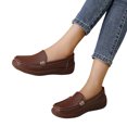 thumbnail image 2 of YOUYEDIAN Loafers for Women Versatile Square Toe Slip On Fashion Arch Support Comfy Flats Sport Casual Outdoor Walking Shoes, 2 of 5