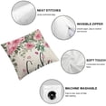 thumbnail image 6 of nygtbtfer Pink Throw Pillow Cover for Best Mum, Vases Flower Gift for Mum Decoration for Sofa Couch Set of 2 White, 6 of 7