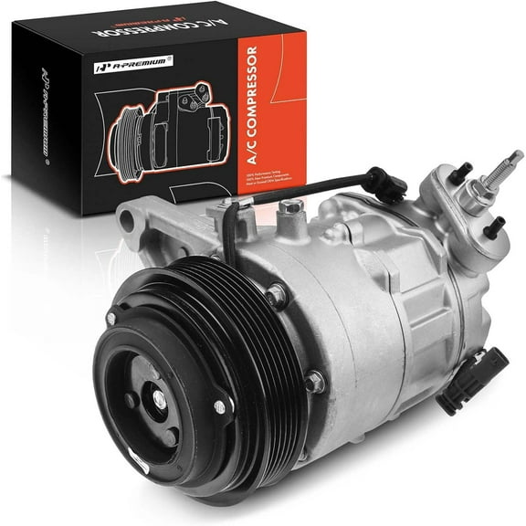 A-Premium AC Compressor with Clutch Compatible with Chevrolet Equinox 2012-2016 Impala 2012-2014 Impala Limited GMC Terrain 2012-2016