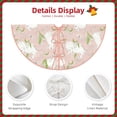 thumbnail image 4 of Daiia Rabbit Drawing Merry Christmas Tree Skirt , Xmas Large Lace-up Tree Skirt, Santa Snowflakes Rustic Home Decorations New Year Party Farmhouse Decor-48", 4 of 7