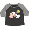 thumbnail image 3 of Inktastic Fun Farm Animals- cow, pig, chick Women's Plus Size T-Shirt, 3 of 5