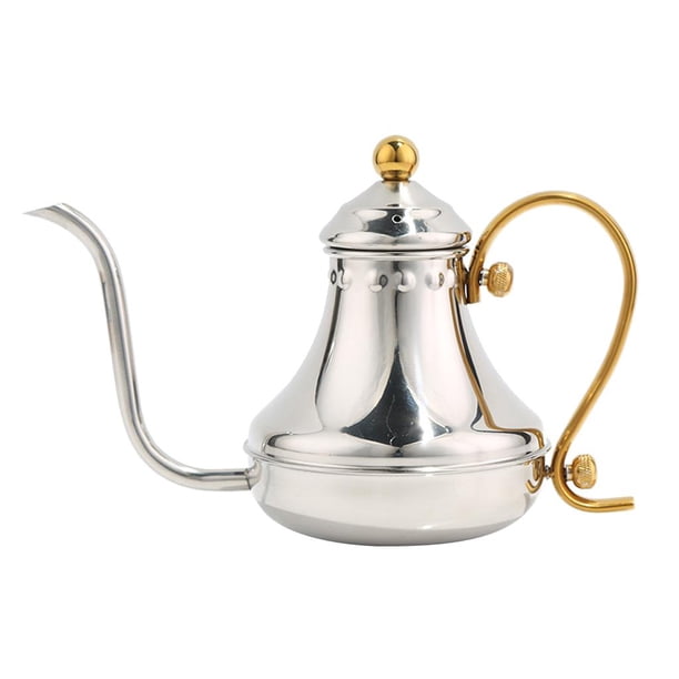 Hervidor de de de de Del 430ml - Plata BLESIY Hervidor de agua para café
