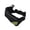 Black, variant on Wofarmy Hydration Running Belt Fanny Waist Pack Sports Fitness Bag + Water Bottles Set Single Water Bottle Waist Bag Black