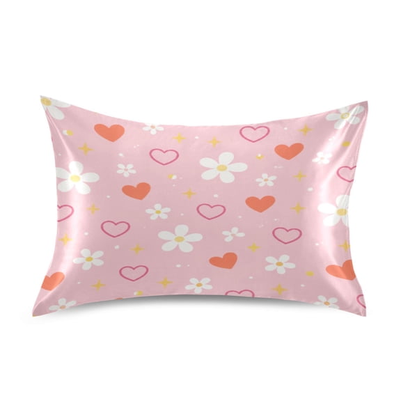 Satin Pillow Case Envelope Pillow Covers Standard Size Soft Pillow Cases for Bedroom, Shivering Printed