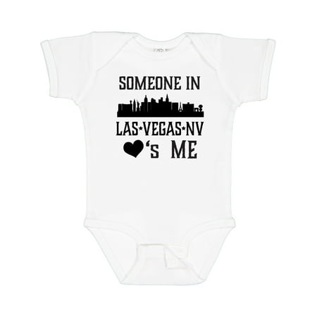 

Inktastic Las Vegas Nevada Someone Loves Me Skyline Gift Baby Boy or Baby Girl Bodysuit