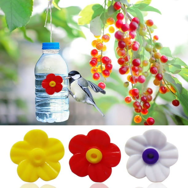 Alimentador Colibríes 2024 Alimentador Exteriores Diy Mini Puerto de Alimentación Colibríes Colgante 5Pcs Xihbxyly