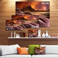 thumbnail image 3 of 3D Rendered Alien Planet - Landscape Canvas Art Print, 3 of 4