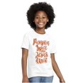 thumbnail image 5 of Fall Pumpkin Spice and Jesus Christ Girls Kids T Shirt Tees Teen Brisco Brands L, 5 of 6