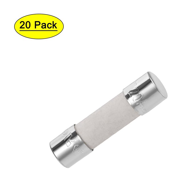 Fusible de cartucho automotriz 20A 250V 5x20mm de reemplazo de acción lenta para amplificador de alarma de audio de estéreo de automóvil 20 piezas