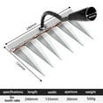 thumbnail image 2 of PUREKKI Hoe Weeding Rake Farm Tools Hoe Weeding Hoe Rake Loose Nail Rake Steel Rake, 2 of 2