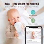 Baby Monitor with Camera and Audio, Netvue Peekababy 1080P HD 5 Video Monitors Security Cameras