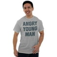 thumbnail image 4 of Angry Young Man Funny Teen Adolescent Men's Big & Tall Crewneck Graphic Tee Brisco Brands 2X, 4 of 5