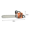 thumbnail image 2 of Zksm Gas Chainsaw, 58-cc 2-Cycle Power Engine, 20" Chainsaw Handheld Gasoline Powered Chain Saws, Ideal for Wood Cutting, Tree Trimming and Land Clearing, 2 of 9