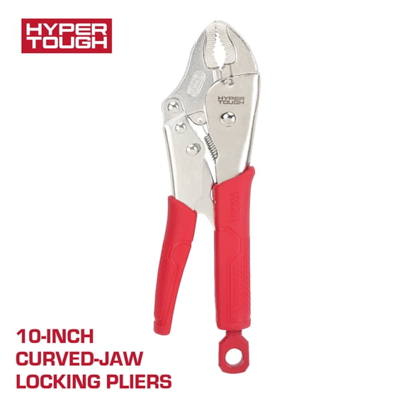 Hyper Tough 10-inch Curved Jaw Locking Plier with Triggerless Release