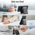 thumbnail image 3 of for iPhone 16 Plus Case with RFID Blocking Card Holder iPhone 16 Plus Case Magsafe Compatible Phone case Kickstand Wallet 2 in 1 Detachable Magnetic Leather Cover for Men Women, Black, 3 of 12