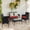 Red, variant on Tappio 4 Piece Patio Conversation Wicker Furniture Set, Porch Furniture Outdoor Sectional Furniture Set w/Coffee Table & Cushions Wicker Sofa Garden Conversation Set for Yard Pool Backyard, Black/Red