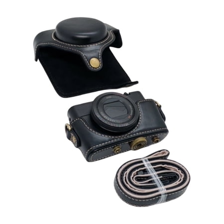 Protective Retro Camera Case PU Leather Bag for Dedicated Camera with Enhances Shock Absorption and Resistance