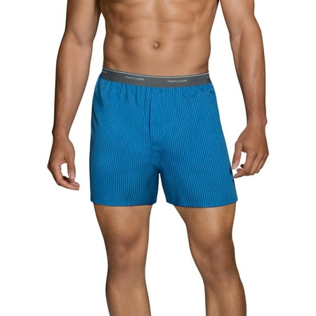 Men's Dual Defense Exposed Waistband Woven Boxers, 5 Pack
