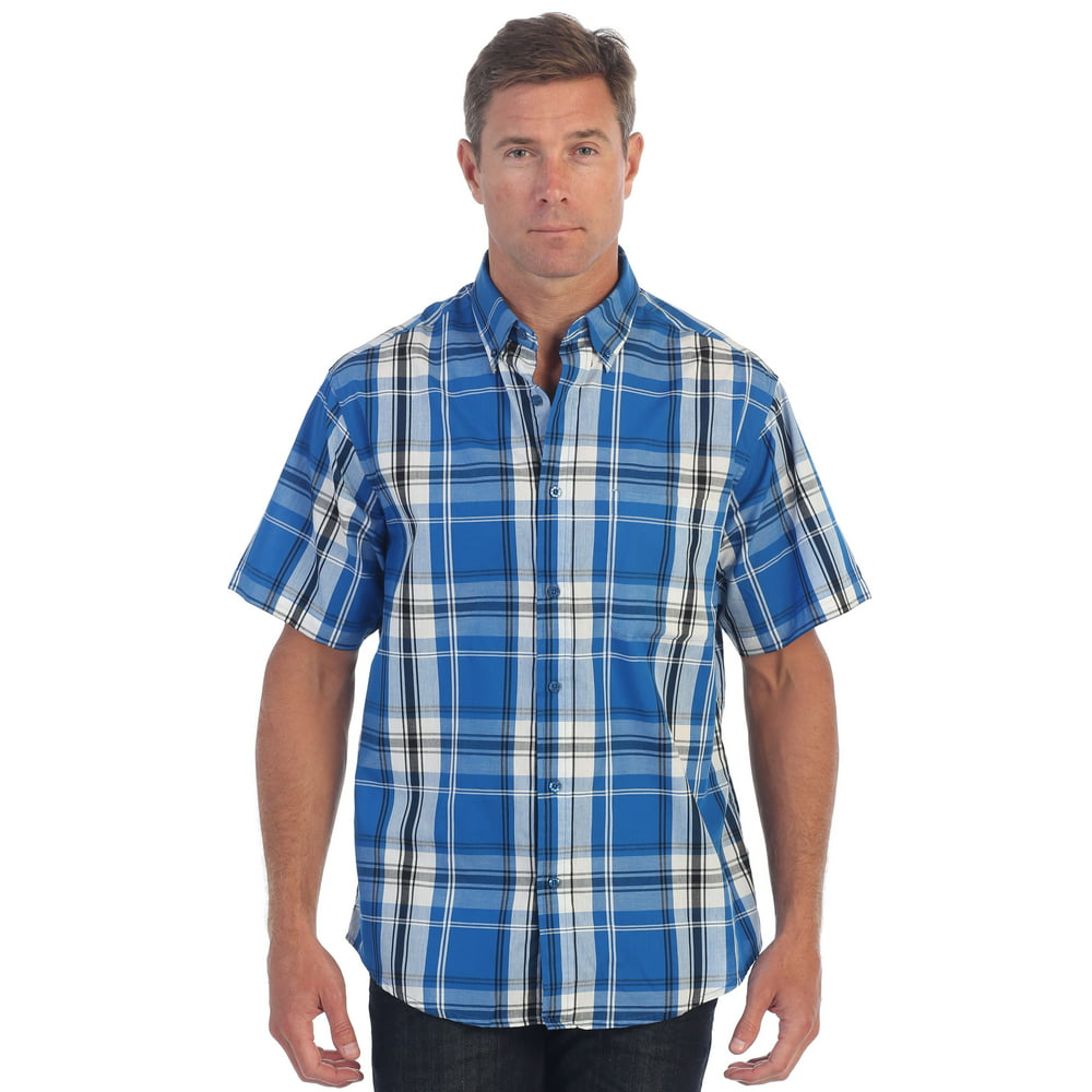 Gioberti - Gioberti Men's Plaid Short Sleeve Shirt - Walmart.com ...