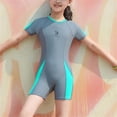 thumbnail image 7 of Chiccall Little and Big Girls Summer Athletic Swimsuit Sleeveless Fashion Color-Blocked One Piece Jumpsuit Swimwear for Practice and Competition Beach Sport Bathing Suit for 4-14 Years Kids, 7 of 7