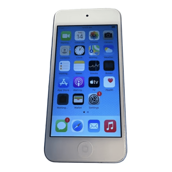 Pre-Owned Apple, Digital Audio Players, iPod Touch 7th Generation 256GB, Touchscreen, Front and Rear Facing Cameras, Built in Rechargeable Lithium -Ion Battery, iTunes and Apple Music, Blue, 1