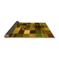 thumbnail image 2 of Ahgly Company Indoor Rectangle Abstract Yellow Contemporary Area Rugs, 2' x 5', 2 of 4