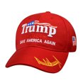 thumbnail image 1 of Béisbol Trump 2024 Con Visera Ajustable Bordado Sombrero Papá para Hombres Y Mujeres Rojo, 1 of 9