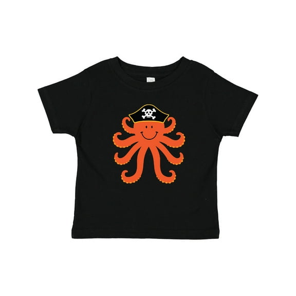 Inktastic Pirate Octopus Kids Funny Boys or Girls Baby T-Shirt
