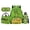 Baseball Dino Bus, variant on HUIACONG Large School Backpack Pink Animal Paw 17 Inch 4-Piece Set Lunch Bag, Pencil Case & Water Bottle Sleeve, Padded Shoulder Straps, for Ages 5-9