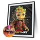 thumbnail image 2 of Pintura de diamante 5D DIY completo taladro redondo Groot Kit decoración del hogar arte artesanal FLhrweasw Nuevo, 2 of 9