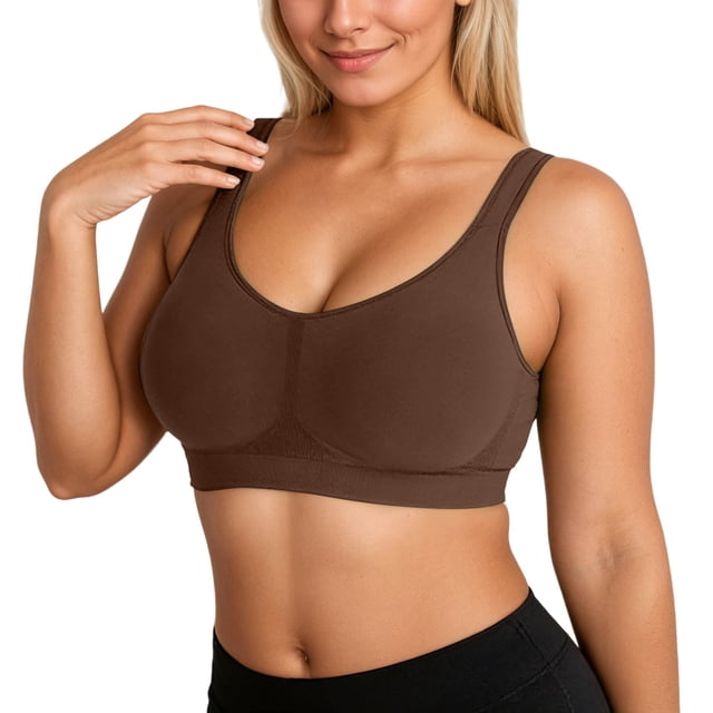 Wirefree Comfort Shaping Bra for Everyday Wear Providing Seamless Support and Gentle Lift without Padding Underwire Free T Shirt Bra