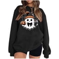 thumbnail image 2 of Amzcrzy Chandails en Molleton pour Femmes Halloween Chandail en Molleton Mode Imprimé Ample Manches Longues Blouse Col Rond Chandails en Molleton Sans Capuche Chandails en Molleton pour Femmes Chandails en Molleton et Chandails à Capuchon 2TG, 2 of 4
