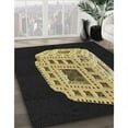 thumbnail image 2 of Ahgly Company Indoor Square Patterned Black Novelty Area Rugs, 4' Square, 2 of 6