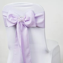BalsaCircle 5 Polyester Chair Sashes Bows Ties Lavender