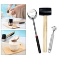 thumbnail image 3 of Juego de herramientas para abrir cocos, abridor de frutas, martillo de goma para quitar la carne de la cáscara de coco. 3 piezas, 3 of 9