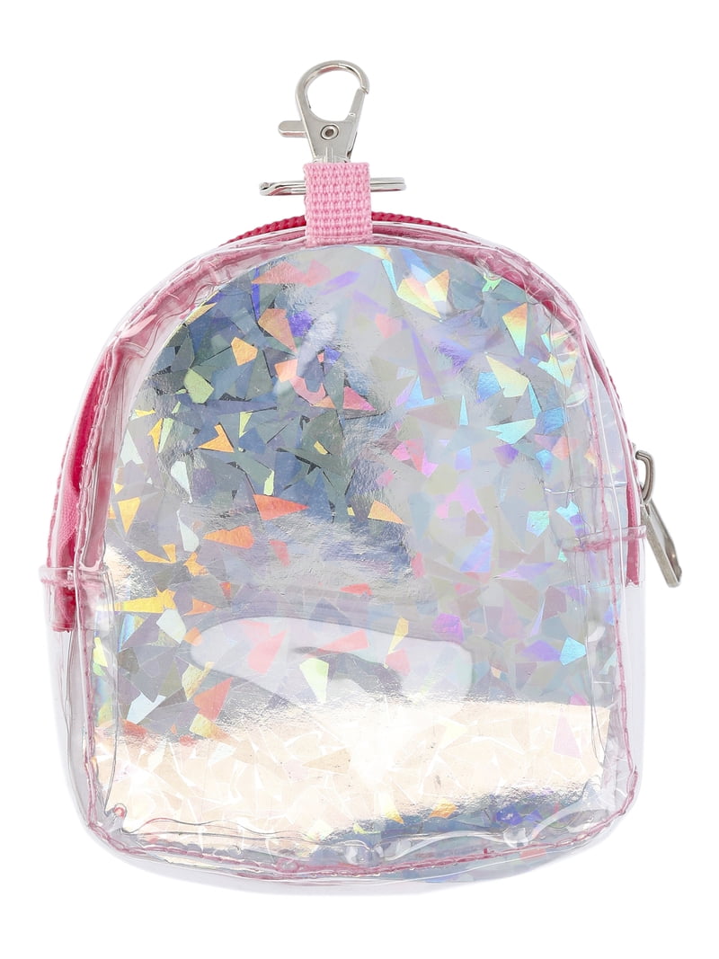 Wonder Nation Micro Backpack Keychain with Beauty Accessories, 5