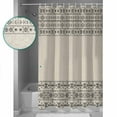 thumbnail image 3 of Beige Black Boho Shower Curtains for Bathroom Waterproof Fabric Bath Curtains Decor Bath Tub Curtain Vintage Ethnic Tribe Abstract Art Decorative Shower Curtain Sets with 12 Hooks, 72x72 Inch, 3 of 6