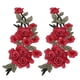 thumbnail image 5 of Patches Flores, Material de Poliéster Craft Diy Patrón de Flores Rojos Matches Bordados 2 pianas para la manta para ropa para mochila, 5 of 7