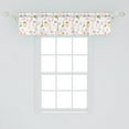 thumbnail image 2 of Ambesonne Fruit Valance Pack of 2, Lemon Pear Pineapple, 54"X12", Multicolor, 2 of 4