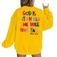 thumbnail image 6 of Yellow Womens Tops Sweatshirt Women Verse Pullover God Is Within Her Long Sleeve Inspirational Blouse Top Fall Outfits for Women 2025, 6 of 6