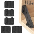 thumbnail image 2 of Conector de Esquina Universal para Muebles de Acero Inoxidable de 50 Piezas, Soporte de Esquina para Estante, Gabinete, Mesa, Silla con 200 Tornillos, 2 of 6