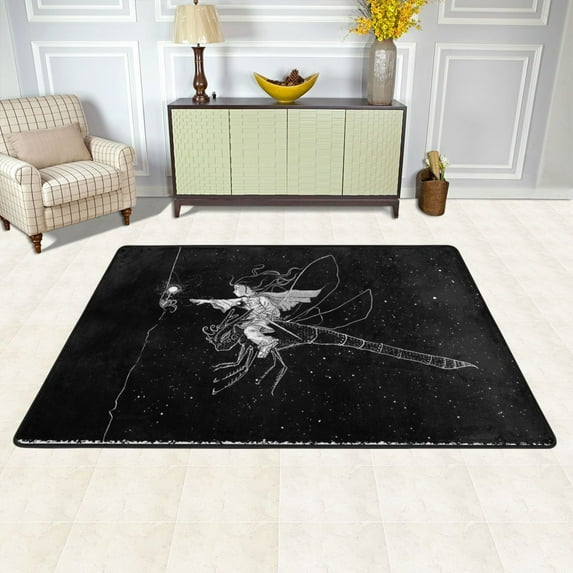 XMXY Girl Dreaming Dream Area Rugs Doormat Outdoor Entrance, Facecloth Non-slip Floor Mat Rug for Living Room Kitchen Sink Area Indoor,36"x24"