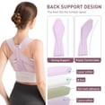 thumbnail image 2 of Corrector de postura NLNYCT para mujer, soporte de espalda ajustable, 2 of 6