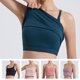 thumbnail image 2 of Sujetador deportivo para mujer, de doble capa, con espagueti cruzado, inalámbrico, acolchado, para correr, gimnasio, 2 of 7