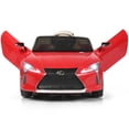 thumbnail image 4 of Patiojoy Lexus Licensed Electric Kids Ride on Car with Remote Control Red, 4 of 5