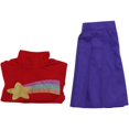 thumbnail image 6 of Rainbow Star Crop Top Mini Skirt Outfits Suit for Girls Women, 6 of 7