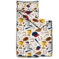 thumbnail image 2 of Baseball Elements and Trophies Pattern Toddler Nap Mats for Kids Preschool,Sleeping Mat Bag or Kids,Toddler Sleeping Bag,Toddler Nap Mat or Daycare, 2 of 6